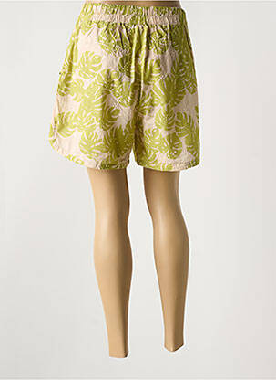 Short coupe droite vert CULTURE femme