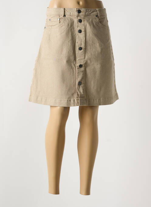 Jupe courte beige CULTURE pour femme