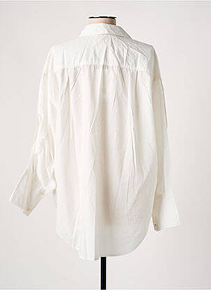 Chemisier coupe droite manches longues blanc SOAKED femme