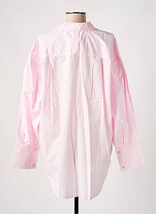 Chemisier coupe droite manches longues rose SOAKED femme