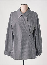 Chemisier coupe cintrée manches longues noir CULTURE femme