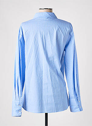 Chemisier coupe cintrée manches longues bleu CULTURE femme