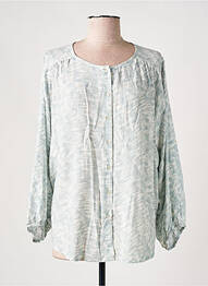 Blouse imprimé fantaisie manches longues vert SOAKED femme