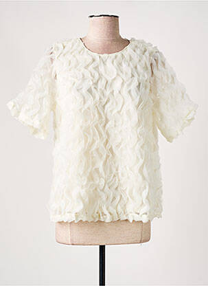 Top manches courtes manches courtes blanc CULTURE femme