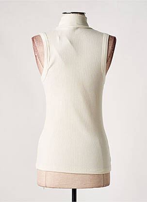 Top stretch sans manche beige SOAKED femme