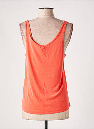 Débardeur coupe droite sans manche orange SOAKED femme