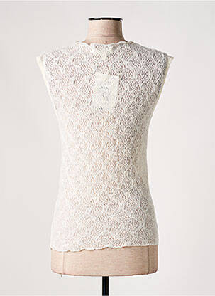 Top stretch manches courtes blanc SOAKED femme