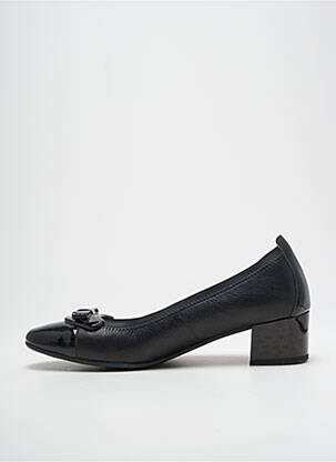 Escarpins tissage vernis talon de 4 à 6cm noir HISPANITAS femme