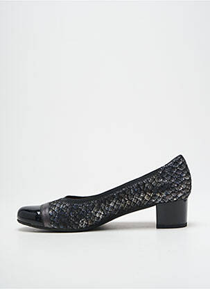 Ballerines matière lisse talon de 4 à 6cm argent SWEET femme