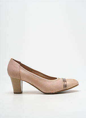 Escarpins tissage satiné talon de 4 à 6cm beige SWEET femme