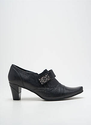 Bottines/boots matière lisse talon de 4 à 6cm noir GEO-REINO femme