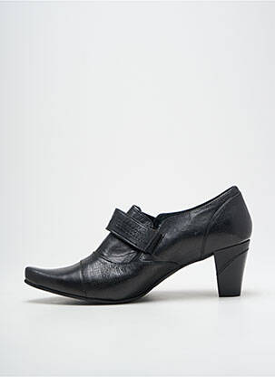 Bottines/boots matière lisse talon de 4 à 6cm noir GEO-REINO femme