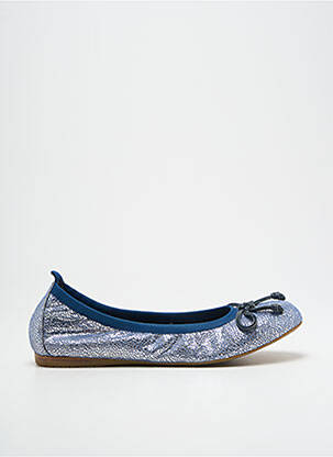 Ballerines bout rond talon plat jusqu'à 3cm argent MADISON femme
