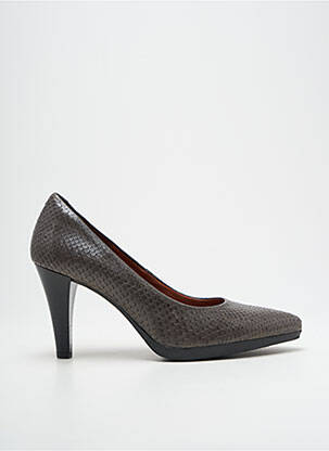 Escarpins bout pointu talon de 7 à 9cm gris KARSTON femme
