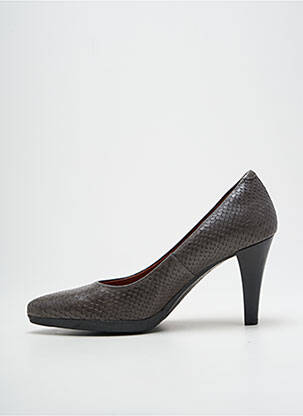Escarpins bout pointu talon de 7 à 9cm gris KARSTON femme
