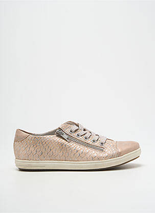 Baskets impression bout rond beige RIEKER fille