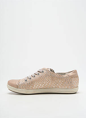 Baskets impression bout rond beige RIEKER fille