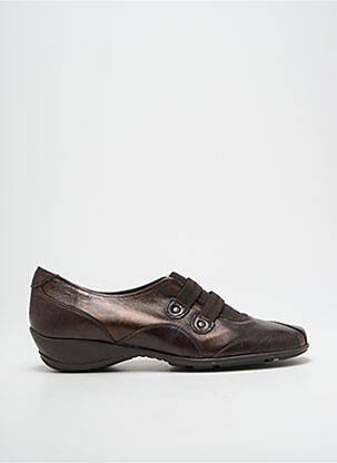 Chaussures de confort matière lisse talon plat jusqu'à 3cm marron DORKING femme