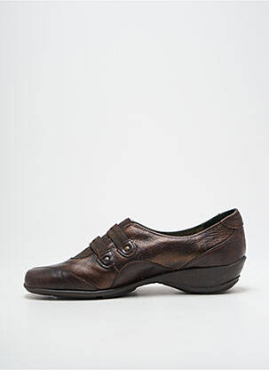 Chaussures de confort matière lisse talon plat jusqu'à 3cm marron DORKING femme