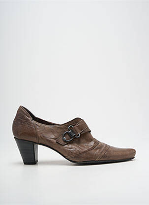 Derbies bout pointu talon de 4 à 6cm marron DORKING femme