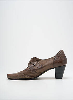 Derbies bout pointu talon de 4 à 6cm marron DORKING femme