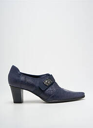 Derbies bout pointu talon de 4 à 6cm bleu DORKING femme