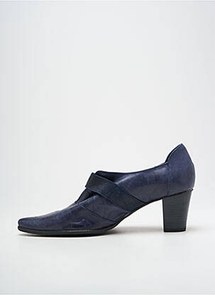 Derbies bout pointu talon de 4 à 6cm bleu DORKING femme