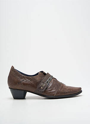 Derbies bout pointu talon de 4 à 6cm marron DORKING femme