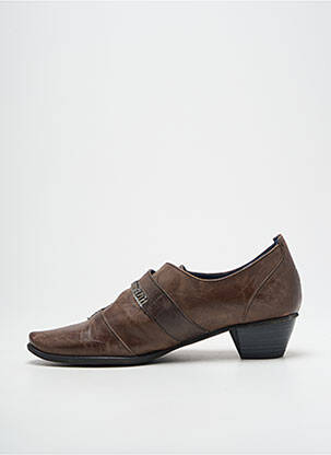 Derbies bout pointu talon de 4 à 6cm marron DORKING femme