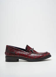 Mocassins tissage satiné talon plat jusqu'à 3cm rouge DORKING femme