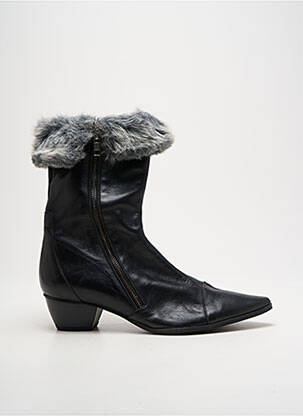 Bottines/boots matière lisse talon de 4 à 6cm noir POMARES VAZQUEZ femme