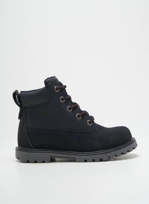 Bottines/boots talon bas talon bas noir SKECHERS garcon
