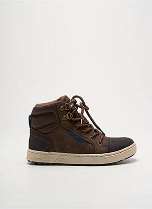 Baskets fermeture lacets bout rond marron SKECHERS garçon