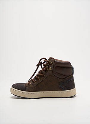 Baskets fermeture lacets bout rond marron SKECHERS garçon