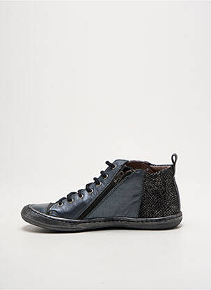Baskets matière lisse bout rond gris BELLAMY fille
