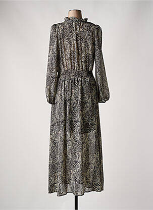 Robe longue manches longues manches longues noir PEACE N'LOVE femme
