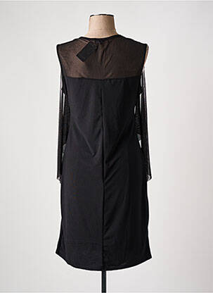 Robe mi-longue sans manche sans manche noir ESPERANCE femme