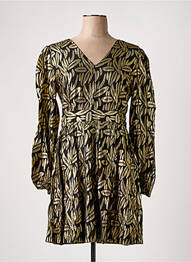 Robe courte manches longues manches longues noir CHARLIOR femme