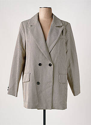 Blazer poignets boutonnés beige EXQUISS'S femme