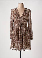 Robe mi-longue marron IKOONE&BIANKA pour femme seconde vue