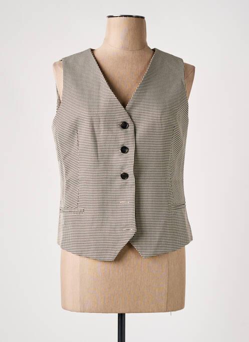 Gilet sans manche beige EXQUISS'S pour femme