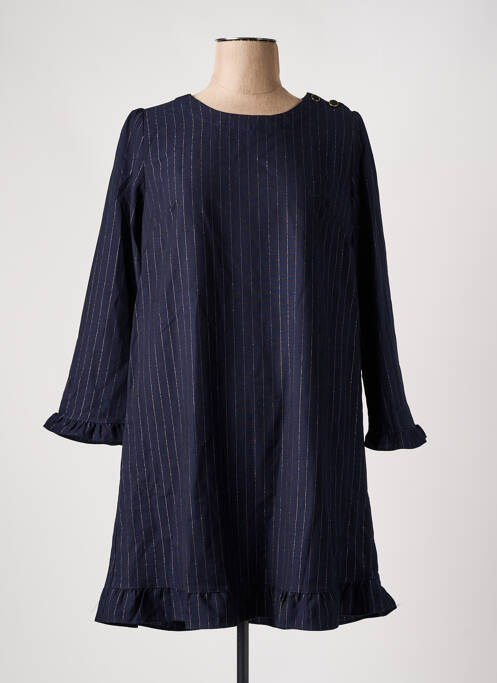 Robe courte bleu EMI-JO pour femme