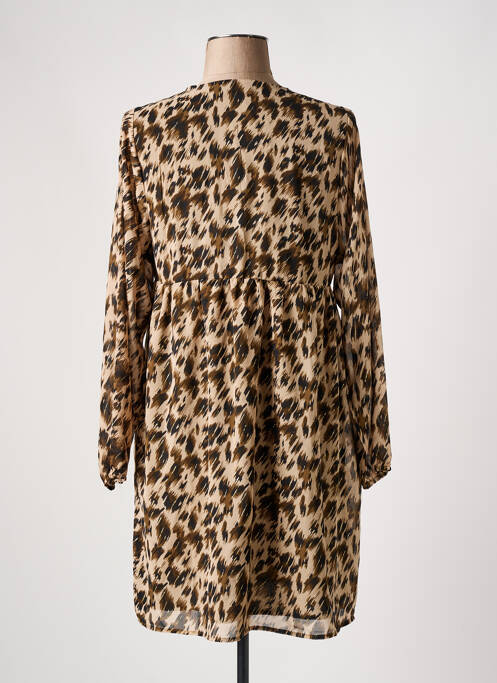 Robe courte marron IKOONE&BIANKA pour femme