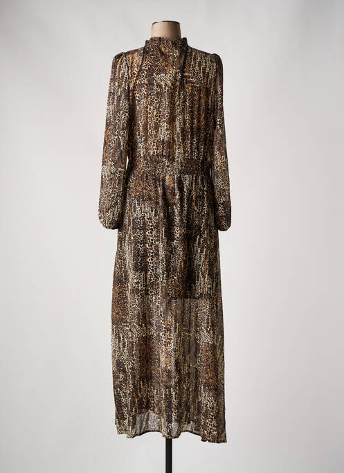 Robe longue marron PEACE N'LOVE pour femme