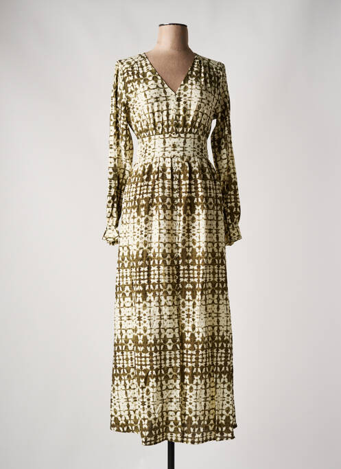 Robe longue vert IKOONE&BIANKA pour femme