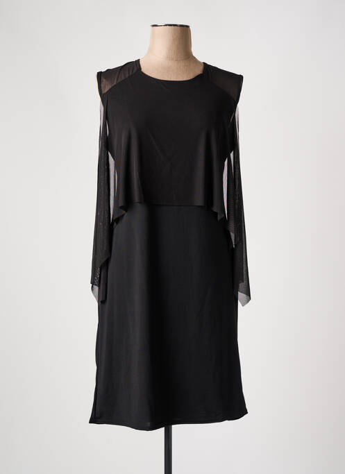 Robe mi-longue noir ESPERANCE pour femme