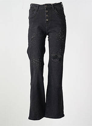 Jeans bootcut taille normale taille normale noir KAROSTAR femme