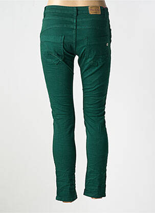 Pantalon slim stretch taille normale vert PLACE DU JOUR femme