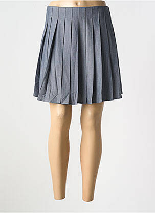Jupe courte coupe évasée gris EXQUISS'S femme