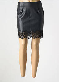 Jupe courte coupe droite noir DROLE DE COPINE femme